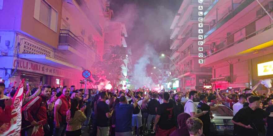 Ολυμπιακός: Δείτε τι έγινε στον Πειραιά τη στιγμή που έκανε το 1-0 με τη Φιορεντίνα