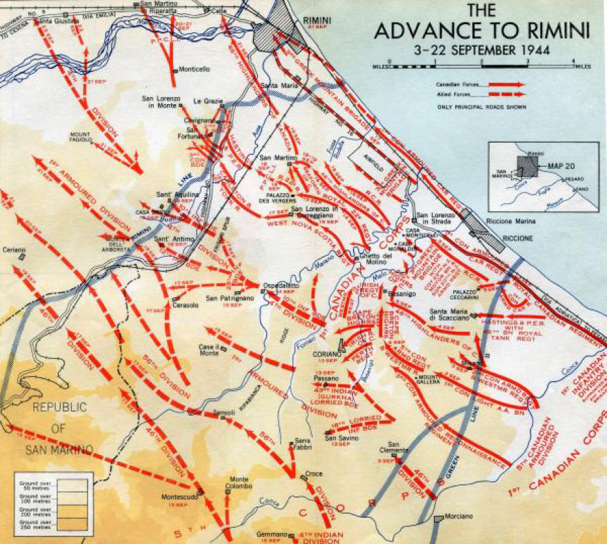 Η Ταξιαρχία του Ρίμινι και τα ηρωικά κατορθώματά της στην Ιταλία