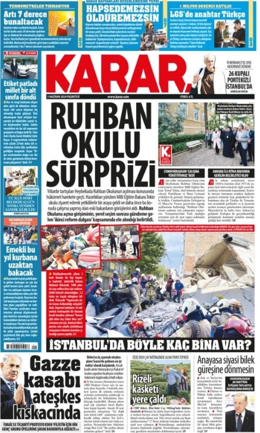 Τουρκία: Η κυβέρνηση κινείται για την επαναλειτουργία της Θεολογικής Σχολής της Χάλκης, γράφει η εφημερίδα Karar