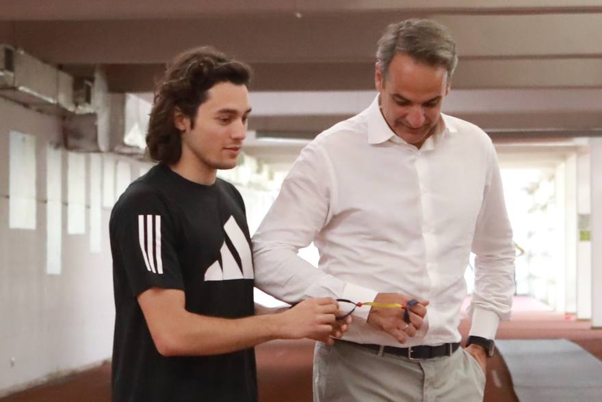 Κυριάκος Μητσοτάκης: Έκανε… προπόνηση στο ΟΑΚΑ με Καραλή και Τεντόγλου - Δείτε φωτογραφίες