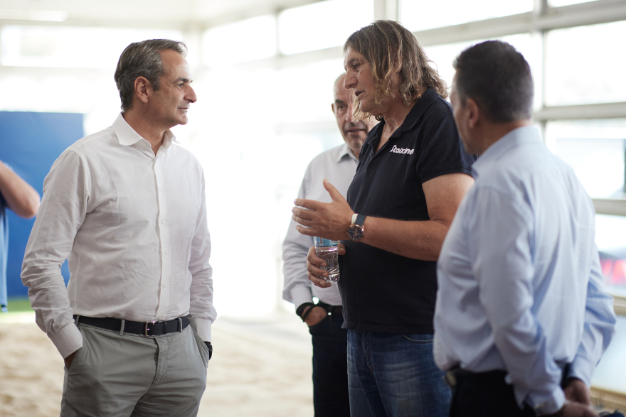 Κυριάκος Μητσοτάκης: Έκανε… προπόνηση στο ΟΑΚΑ με Καραλή και Τεντόγλου - Δείτε φωτογραφίες