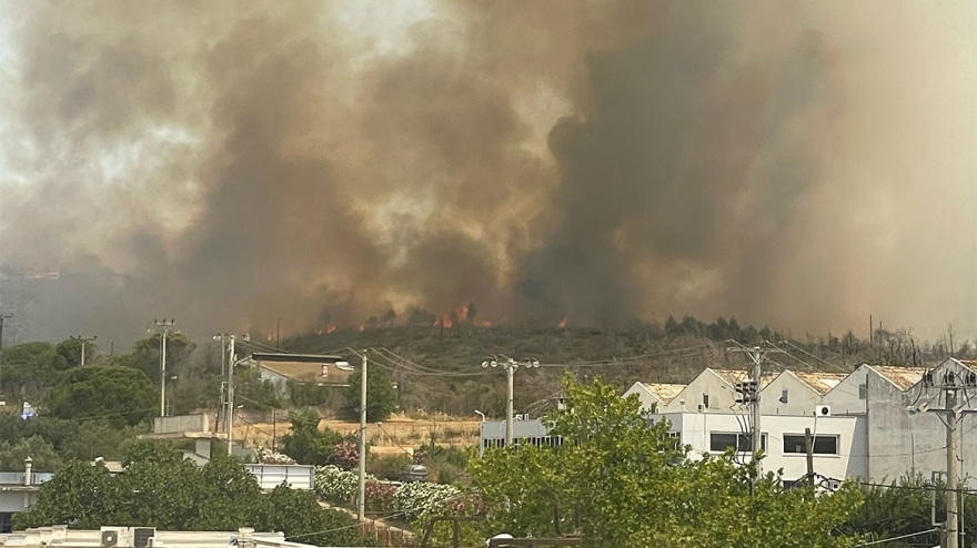 Χωρίς ενεργό μέτωπο η φωτιά στο Κρυονέρι