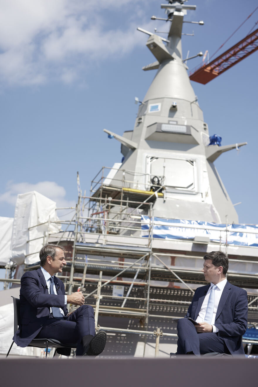 Συνέντευξη Μητσοτάκη στο κατάστρωμα της φρεγάτας «Κίμων»: Το 2026 οι τρεις Belhara στο Πολεμικό Ναυτικό