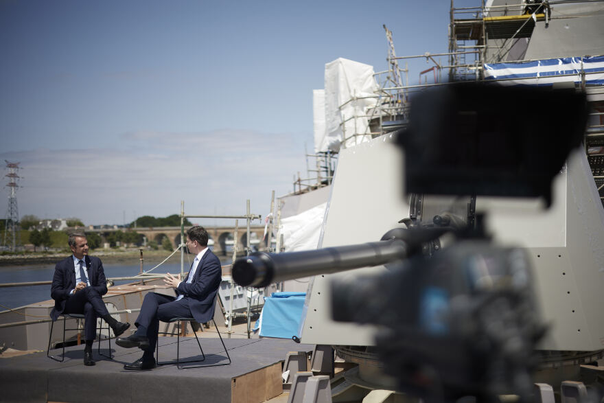 Συνέντευξη Μητσοτάκη στο κατάστρωμα της φρεγάτας «Κίμων»: Το 2026 οι τρεις Belhara στο Πολεμικό Ναυτικό