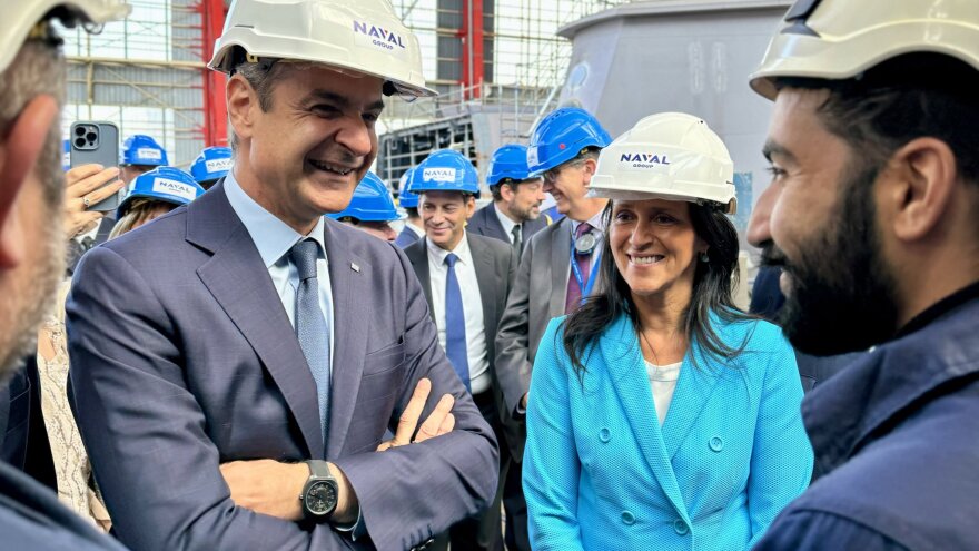 Κυριάκος Μητσοτάκης: Στα ναυπηγεία του Λοριάν για τις φρεγάτες Belh@rra - Δείτε βίντεο και φωτογραφίες