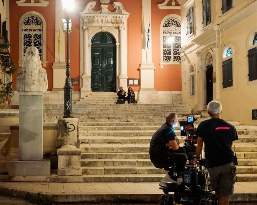 Χριστόφορος Παπακαλιάτης: Ανέβασε φωτογραφίες από το τελευταίο γύρισμα του Μaestro στους Παξούς