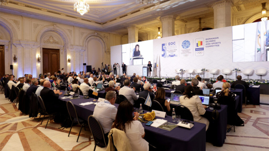 Βράβευση της Γιάννας Αγγελοπούλου-Δασκαλάκη από τη Γενική Συνέλευση των Ευρωπαϊκών Ολυμπιακών Επιτροπών