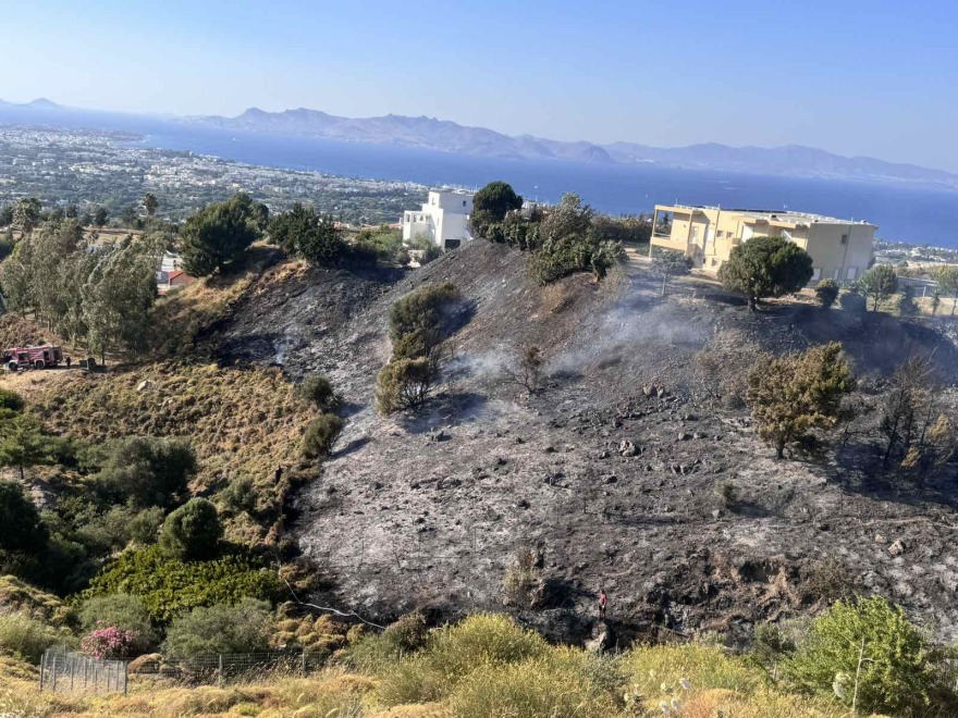 Υπό έλεγχο η φωτιά στην Κω - Δείτε βίντεο και φωτογραφίες
