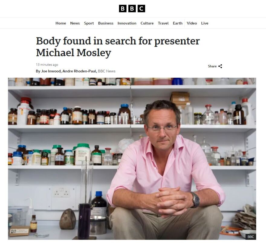 BBC: Ο Μόσλεϊ ήταν νεκρός εδώ και κάποιες ημέρες, σύμφωνα με αστυνομική πηγή