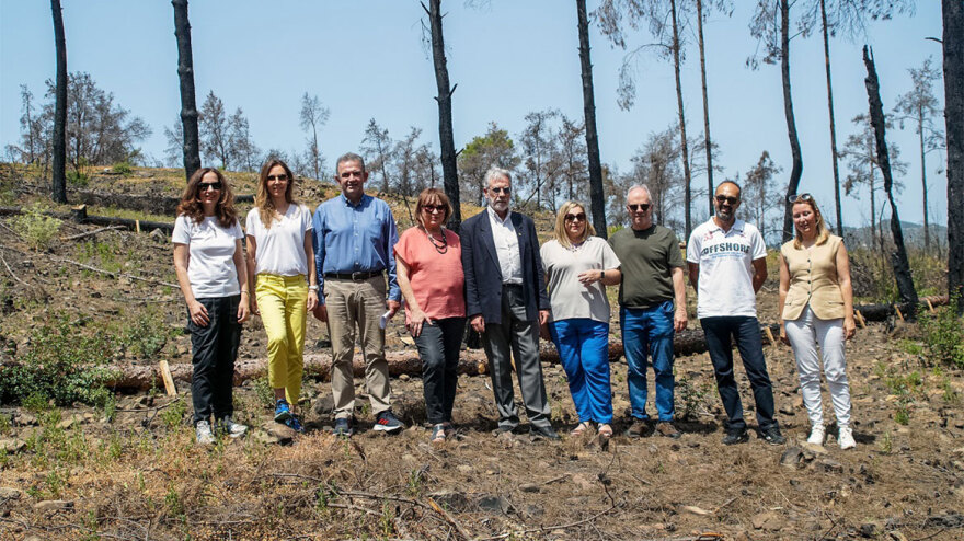 Η Nova παρέδωσε το έργο αποκατάστασης πυρόπληκτων περιοχών στη Ρόδο