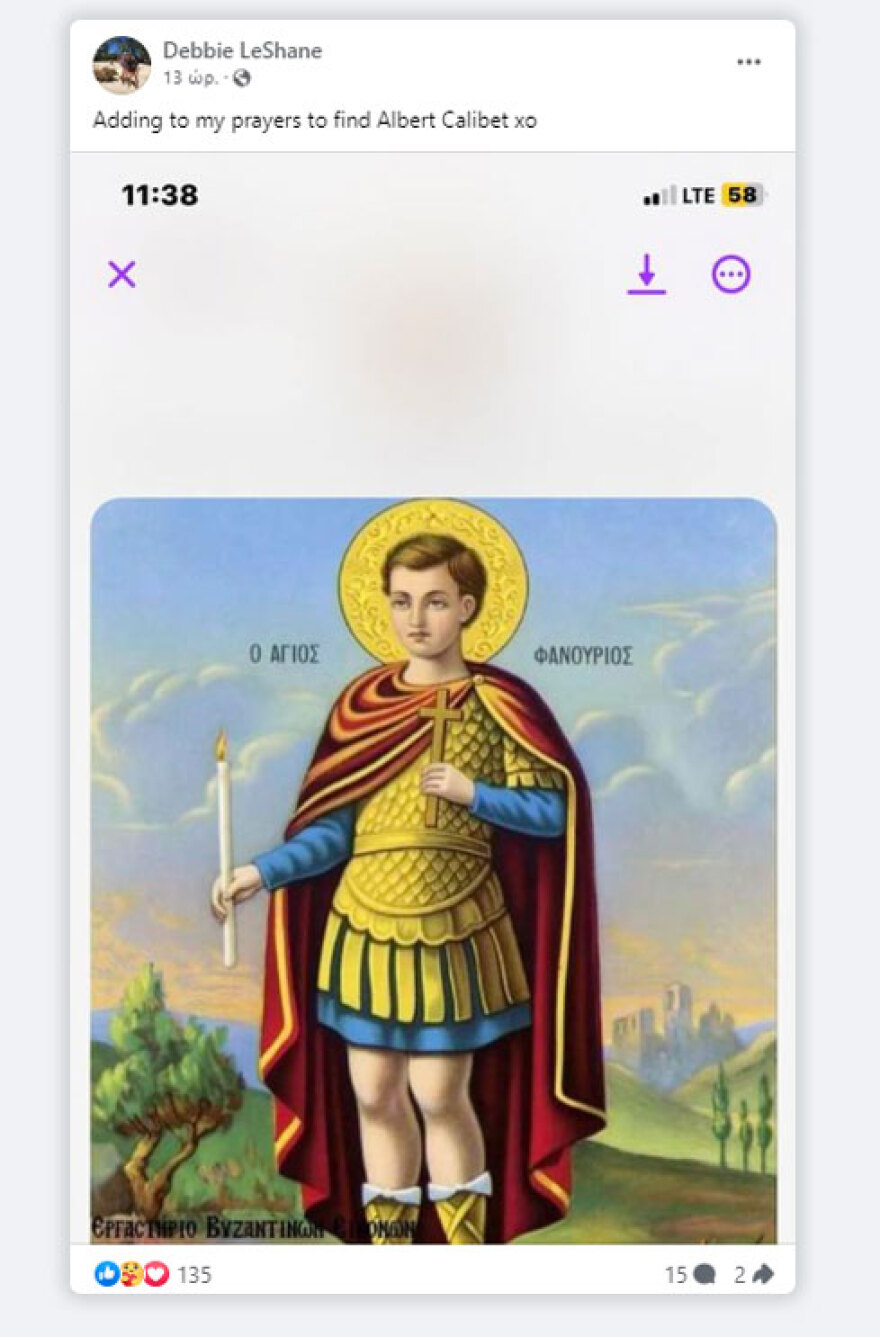 Αμοργός: «Προσευχηθείτε για τον Έρικ» - Νέο μήνυμα της συζύγου του Αμερικανού που χάθηκε και οι εικόνες του Αγίου Φανούριου που ανήρτησε