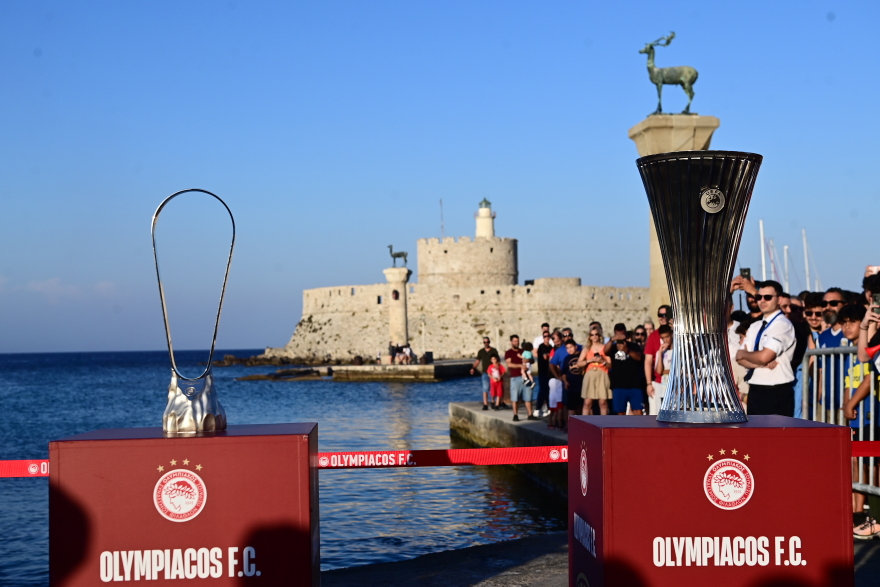 Ολυμπιακός: Στη Ρόδο τα ευρωπαϊκά τρόπαια - Βίντεο, φωτογραφίες 