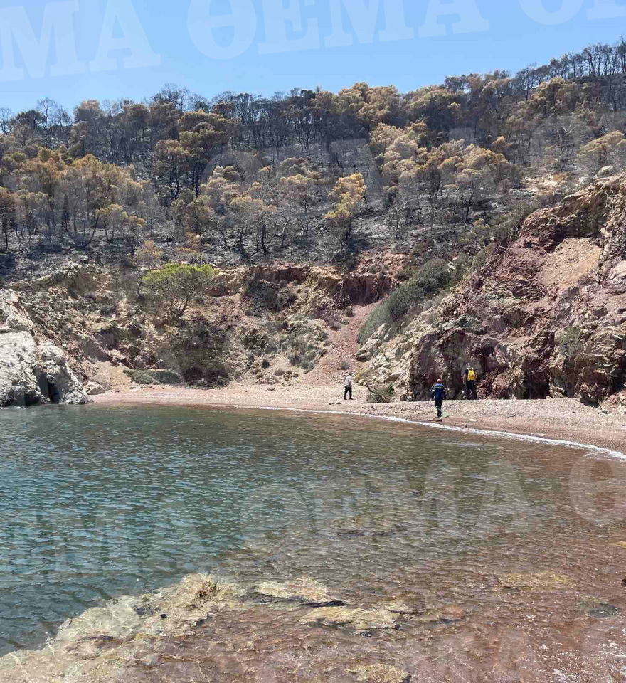 Ύδρα: Εντοπίστηκαν ίχνη από κροτίδες στην παραλία - Έκαναν αυτοψία την πέμπτη ημέρα μετά την πυρκαγιά!