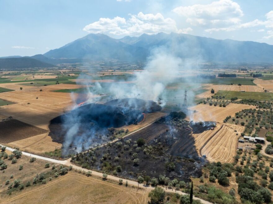 Υπό έλεγχο η φωτιά στην Ελάτεια της Λαμίας – Δείτε φωτογραφίες
