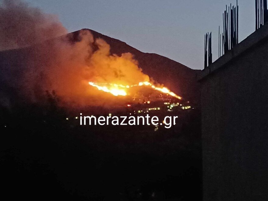 Φωτιά σε δασική έκταση στην Αγία Μαρίνα της Ζακύνθου 