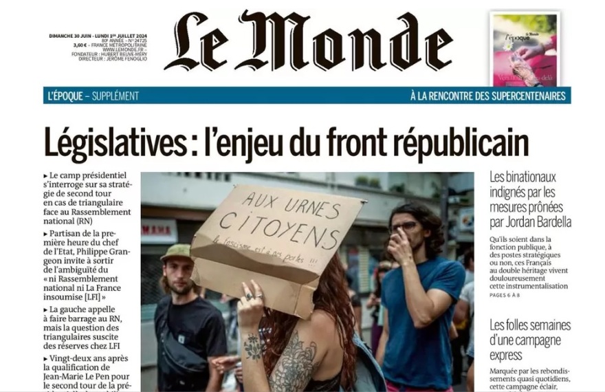 Γαλλία: «Σοκ, γαλλική τραγωδία, μπούμερανγκ στον Μακρόν» - Πώς υποδέχτηκε ο Τύπος το αποτέλεσμα των εκλογών