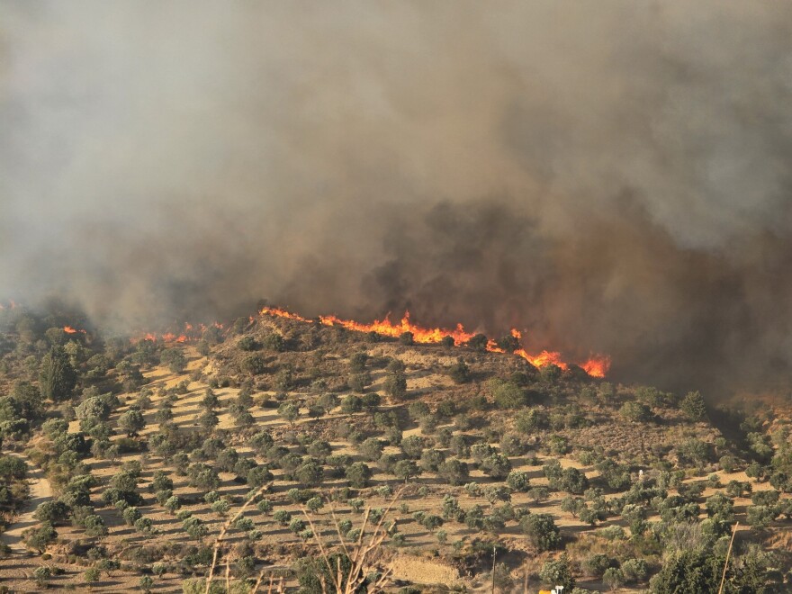 Φωτιές: Δύσκολη η κατάσταση στη Χίο, φούντωσε το μέτωπο στην Κω - Βίντεο & φωτογραφίες
