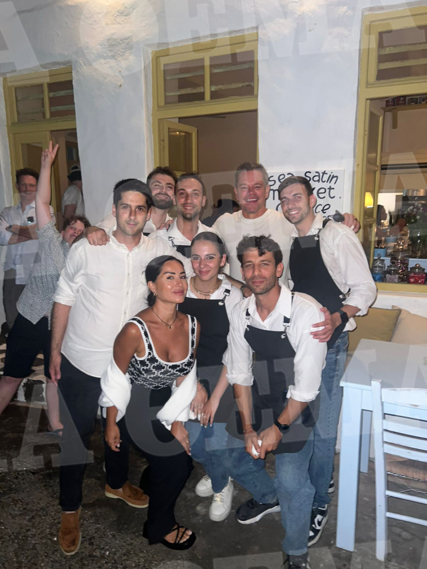 Ματ Ντέιμον: Ξανά στη Μύκονο για διακοπές, δείτε φωτογραφίες