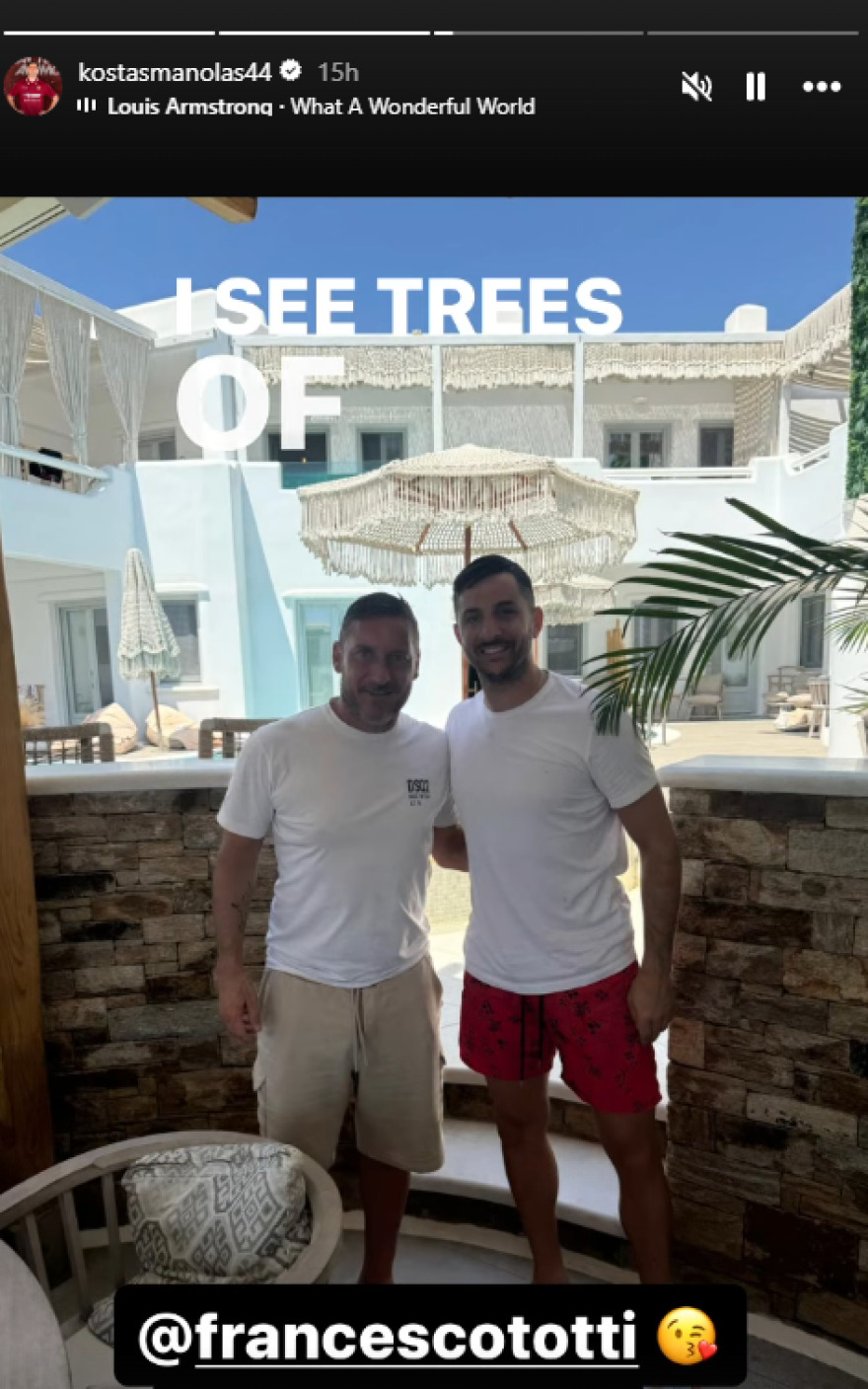 Φραντσέσκο Τότι: Στην Νάξο φιλοξενούμενος του Μανωλά ο Ιταλός