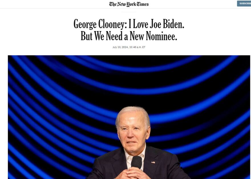 Εκλογές στις ΗΠΑ: Και ο Κλούνεϊ ζητά από τον Μπάιντεν να αποσυρθεί - «Τζο σε αγαπώ αλλά θέλουμε νέο υποψήφιο»