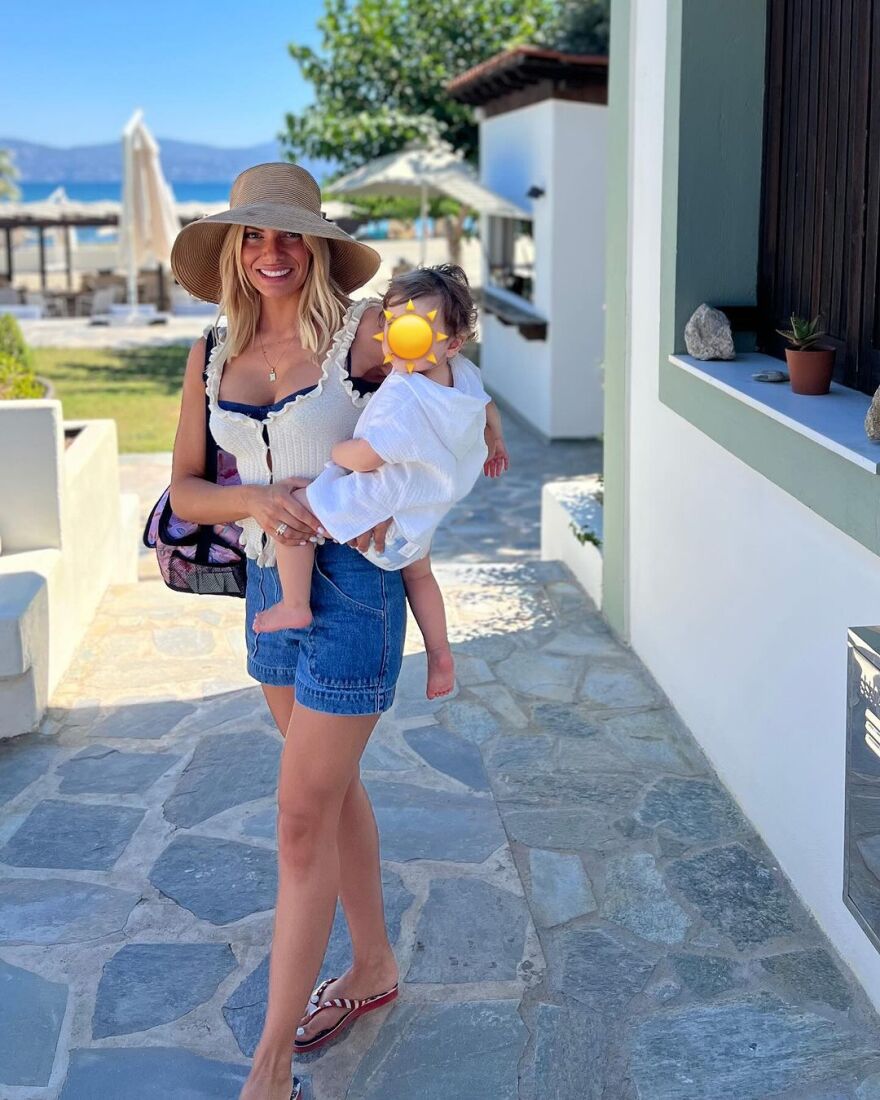 Ιωάννα Μαλέσκου: Συνεχίζει τις διακοπές της στην Ερέτρια