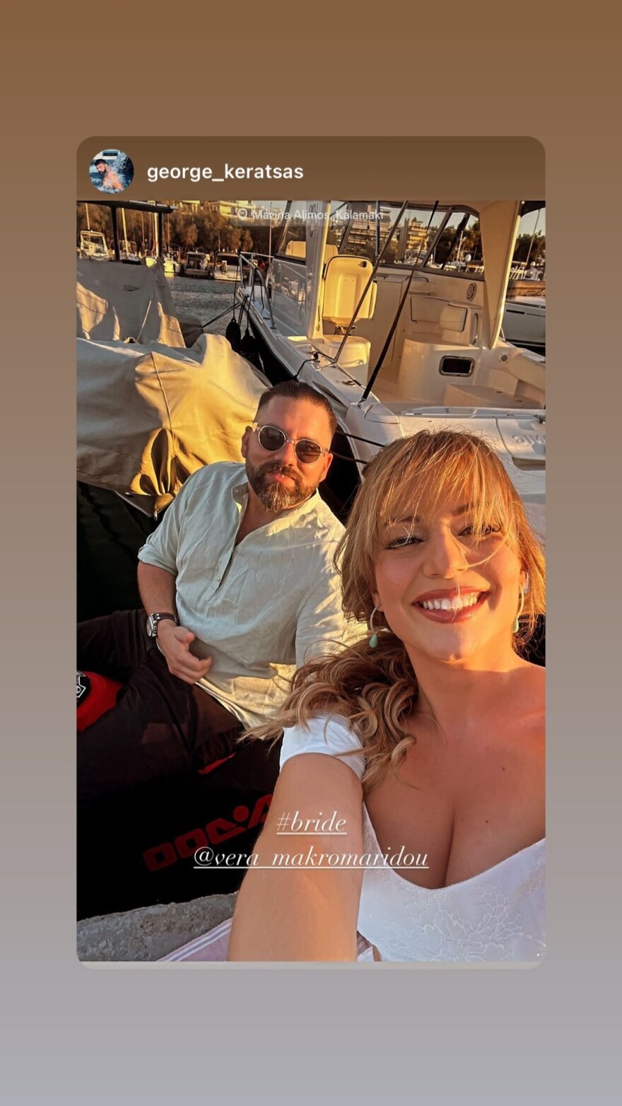 Βέρα Μακρομαρίδου και Αλέξανδρος Παπατριανταφύλλου παντρεύτηκαν ξανά, τρεις μήνες μετά τον πολιτικό τους γάμο