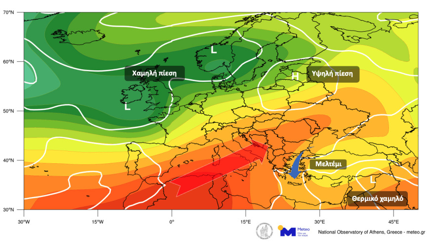 Καιρός: Έρχεται καύσωνας διαρκείας με θερμοκρασίες 38-40 βαθμούς Κελσίου - Δείτε χάρτες