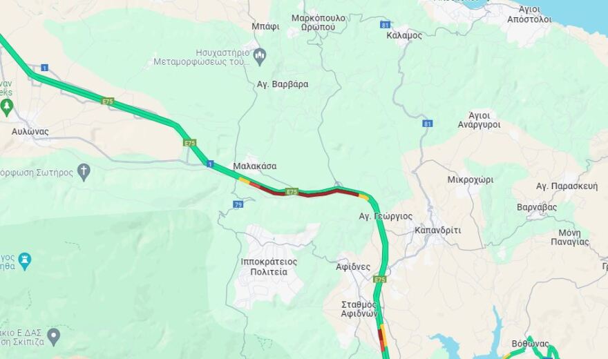 Μαλακάσα: Καραμπόλα με πέντε αυτοκίνητα