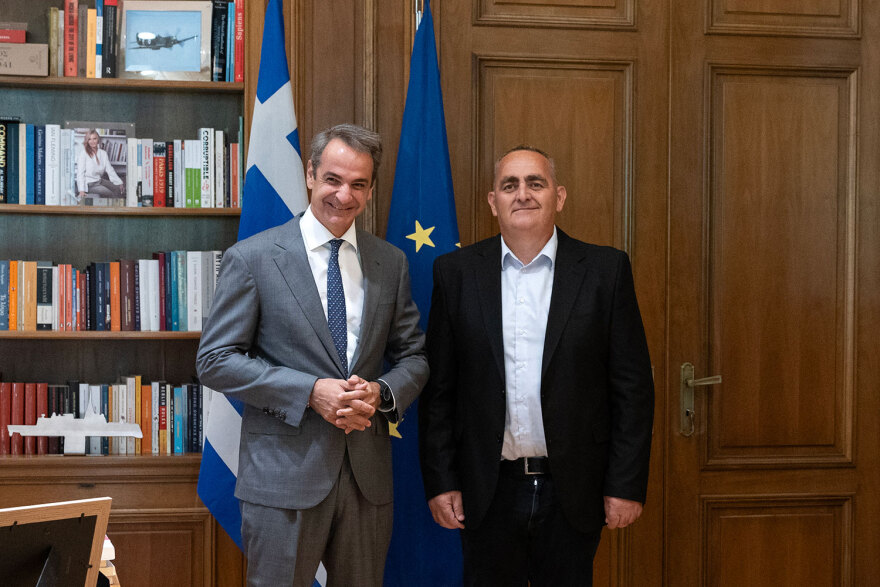 Συνάντηση Μητσοτάκη με Μπελέρη -  «Θέλουμε μία Αλβανία που έρχεται πιο κοντά στην Ευρώπη» 