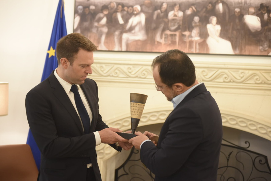 Συνάντηση Κασσελάκη - Χριστοδουλίδη: Στηρίζουμε απερίφραστα μια λύση για διζωνική δικοινοτική ομοσπονδία