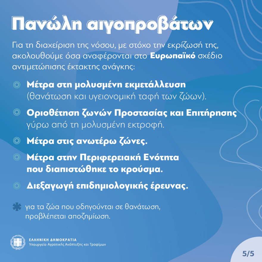 Πανώλη των αιγοπροβάτων: Έχουν εντοπιστεί εννέα κρούσματα – Έχουν θανατωθεί πάνω από 2.400 ζώα