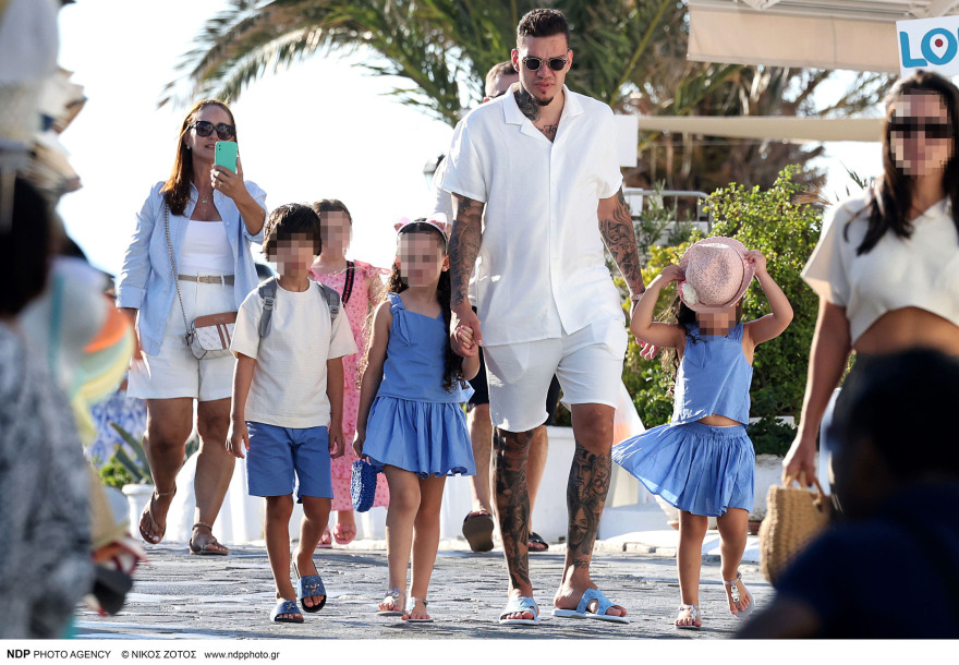 Έντερσον Μοράες: Οι βόλτες στη Μύκονο με την οικογένειά του