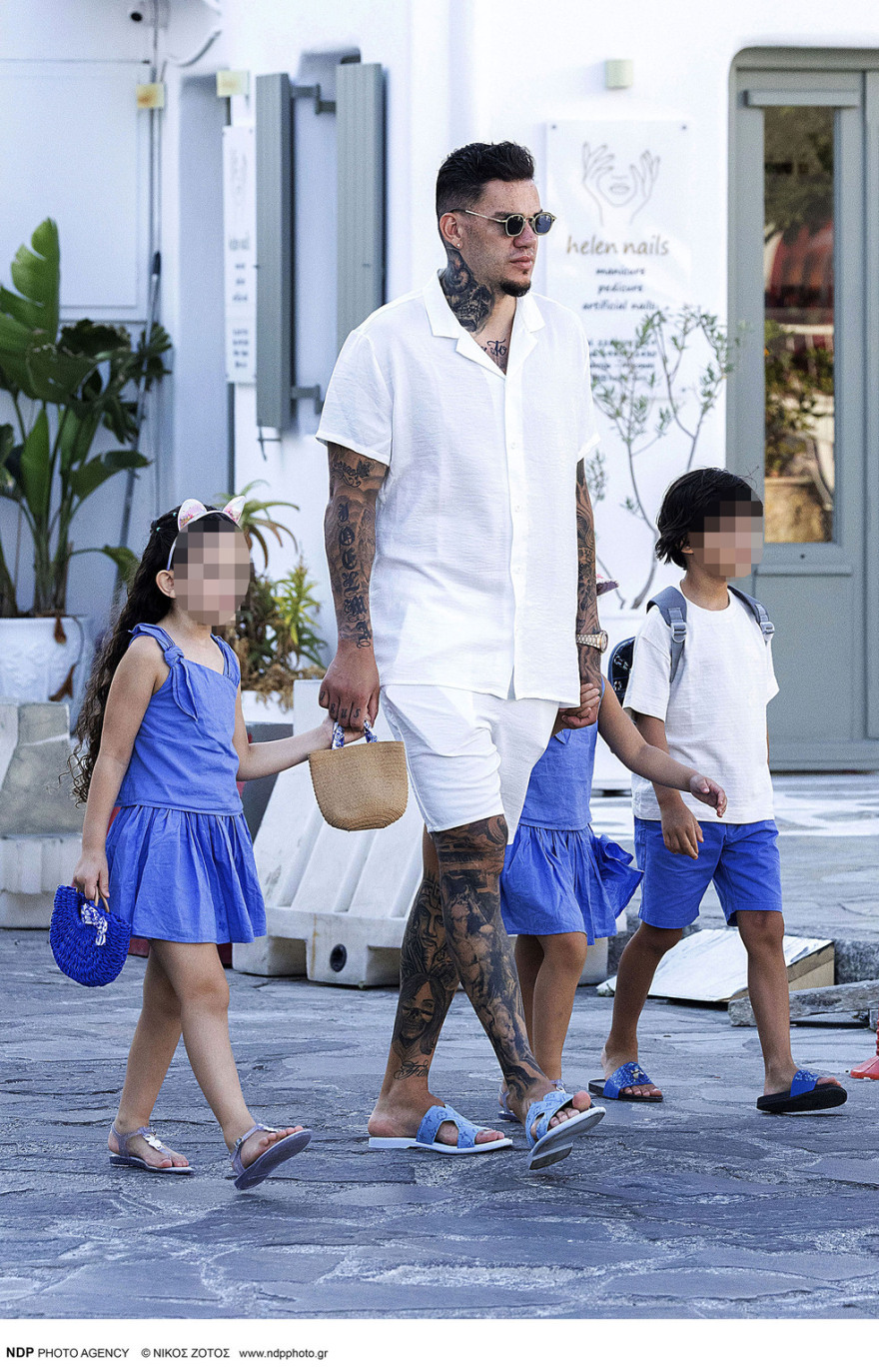 Έντερσον Μοράες: Οι βόλτες στη Μύκονο με την οικογένειά του