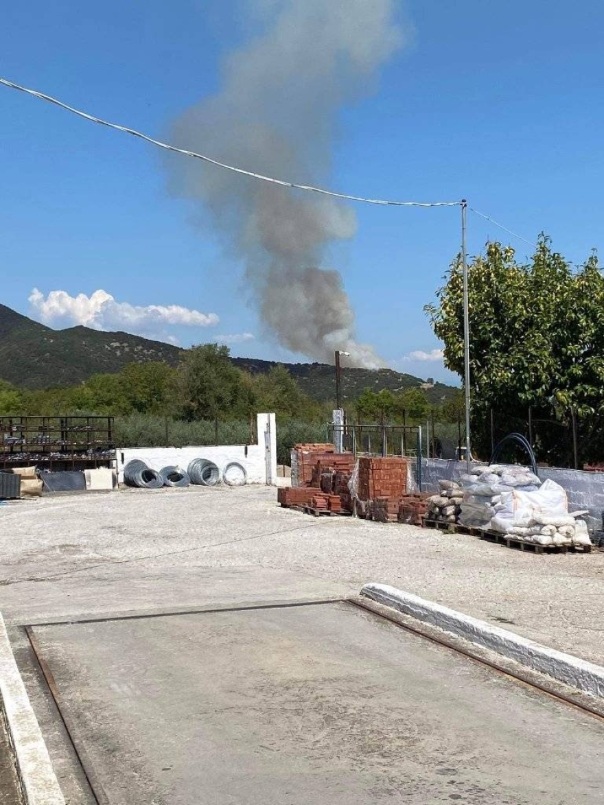 Φωτιά σε δάσος στον Άγιο Χριστόφορο του δήμου Παγγαίου