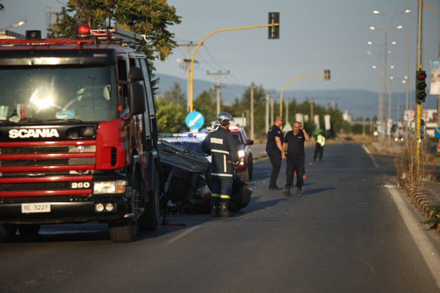 Τροχαίο δυστύχημα στη Λάρισα - Νεκρός 61χρονος οδηγός 