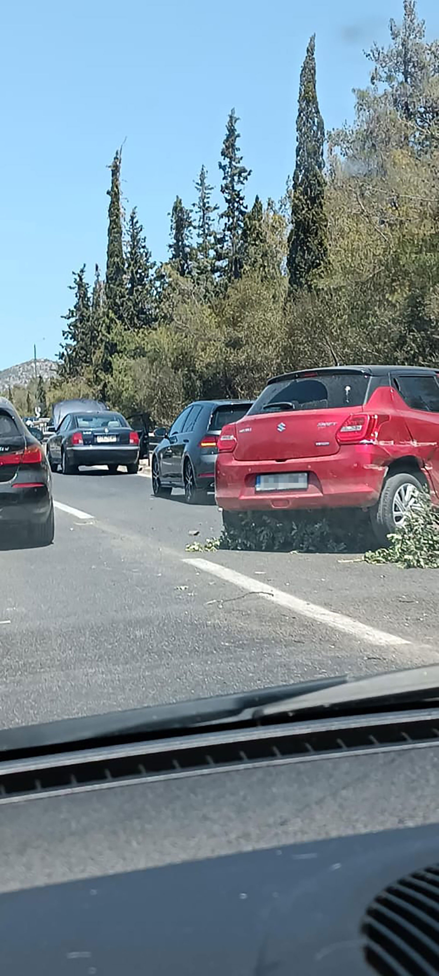 Κατεχάκη: Τροχαίο ατύχημα κοντά στα διόδια της Περιφερειακής Υμηττού