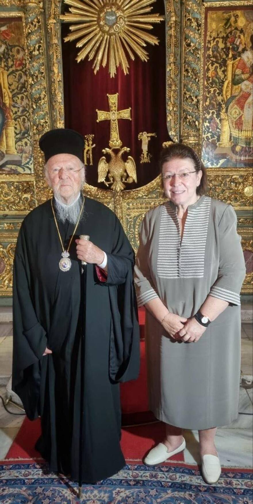 Λίνα Μενδώνη: Επίσκεψη στον Πατριαρχικό Ιερό Ναό του Αγίου Γεωργίου, στο Φανάρι