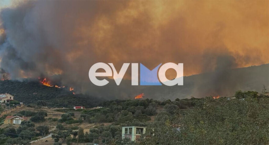 Χωρίς ενεργό μέτωπο η φωτιά στην Εύβοια - Μάχη με τις διάσπαρτες εστίες