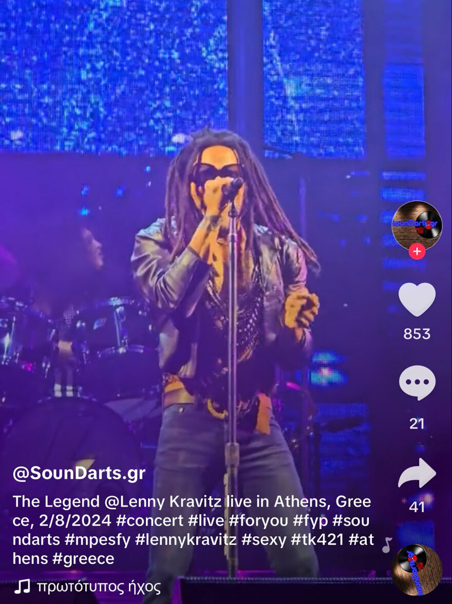 Αποθέωση για τον Λένι Κράβιτς στην Αθήνα