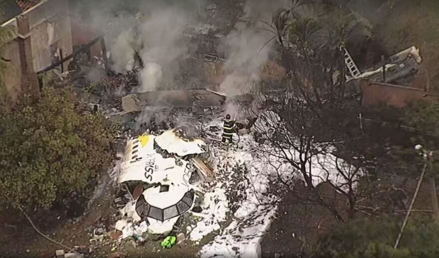 Βραζιλία: Συνετρίβη αεροσκάφος στο Σάο Πάολο, νεκροί οι 62 επιβαίνοντες - Δείτε βίντεο