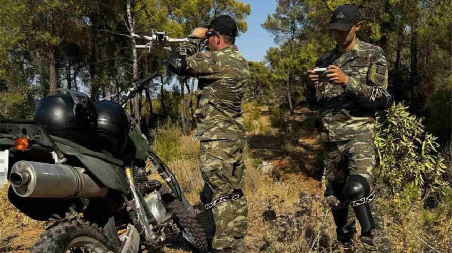 Περιπολίες πυρασφαλείας σε Πάρνηθα και Ροδόπη από τις Ένοπλες Δυνάμεις