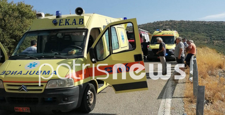 Ηλεία: Τραγωδία στο Δραγώγι Ανδρίτσαινας - Τροχαίο με δύο αδέρφια, νεκρός ένας 78χρονος