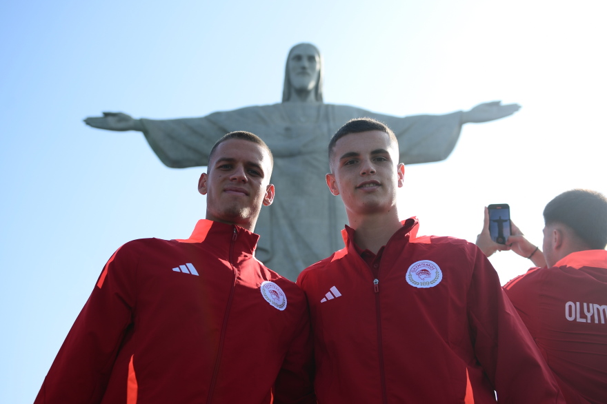 Ολυμπιακός: Η επίσκεψη της ομάδας Νέων στο Άγαλμα του Χριστού Λυτρωτή  στο Ρίο Ντε Τζανέιρο -  Βίντεο, φωτογραφίες 