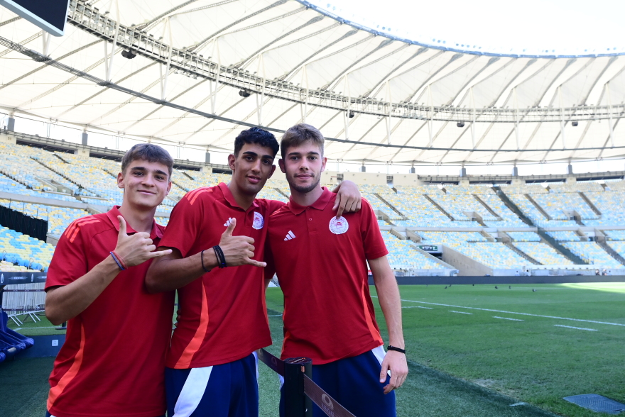 Ολυμπιακός: Οι Νέοι επισκέφτηκαν το θρυλικό Μαρακανά μια ημέρα πριν τον τελικό με τη Φλαμένγκο - Φωτογραφίες  