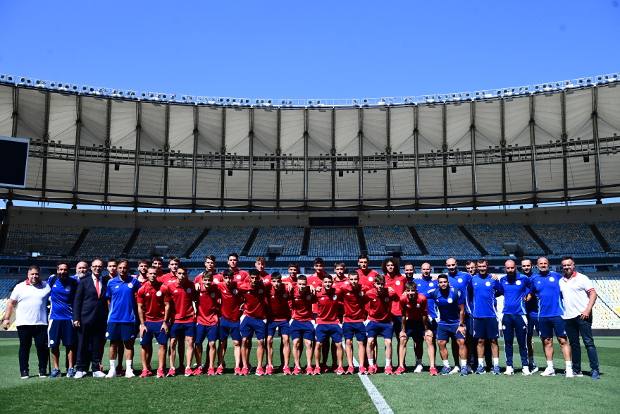 Ολυμπιακός: Οι Νέοι επισκέφτηκαν το θρυλικό Μαρακανά μια ημέρα πριν τον τελικό με τη Φλαμένγκο - Φωτογραφίες  