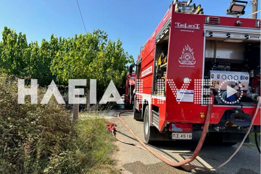 Ηλεία: Πυρκαγιά σε μονοκατοικία στο Πράσινο Πύργου - Δείτε φωτογραφίες