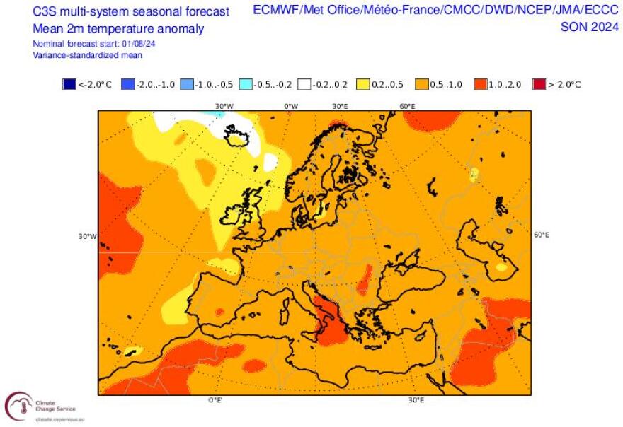 ΕΜΥ: Zεστό φθινόπωρο στην Ελλάδα «δείχνουν» τα προγνωστικά μοντέλα