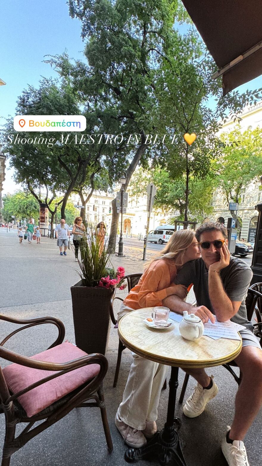 Maestro: Στη Βουδαπέστη η Κλέλια Ανδριολάτου και ο Χριστόφορος Παπακαλιάτης για τα γυρίσματα της σειράς