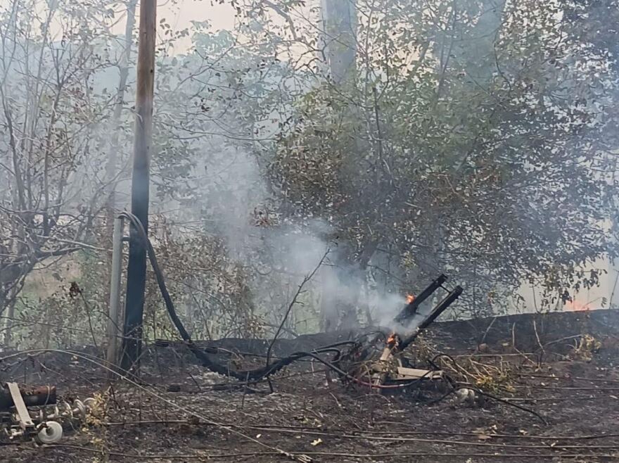 Οριοθετήθηκε η φωτιά που ξέσπασε από κεραυνό έξω από την Καλαμπάκα - Δείτε φωτογραφίες