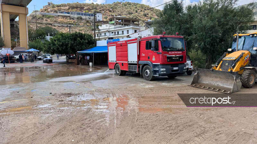 Κρήτη: Εικόνες καταστροφής μετά την χθεσινή κακοκαιρία στο Παλιόκαστρο